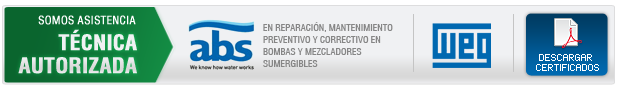 Somos Asistencia Técnica Autorizada ABS - WEG - Descargar Certificados